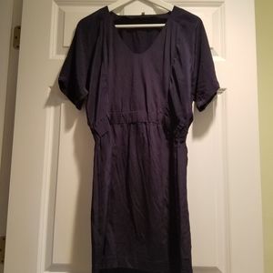 J Crew navy silk tunic